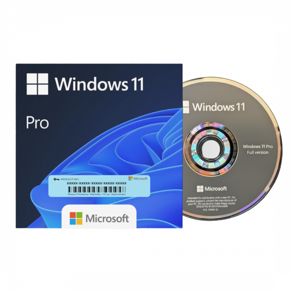 Microsoft Windows 11 Pro 64-Bit DVD + Retail Physical Key License